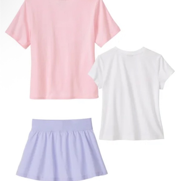 NEW| Puma Girls' Pink and White T-Shirt Duo| size:6 - Picture 3 of 4
